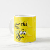 Sla de bijen op koffiemok (Voorkant links)