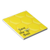 Sla de bijen op notitieblok (Schuin)