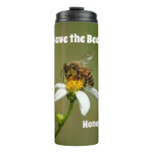 Sla de bijen op persoonlijke titel op thermosbeker (Voorkant)