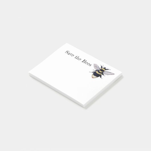 Sla de bijen op post-it® notes (Schuin)