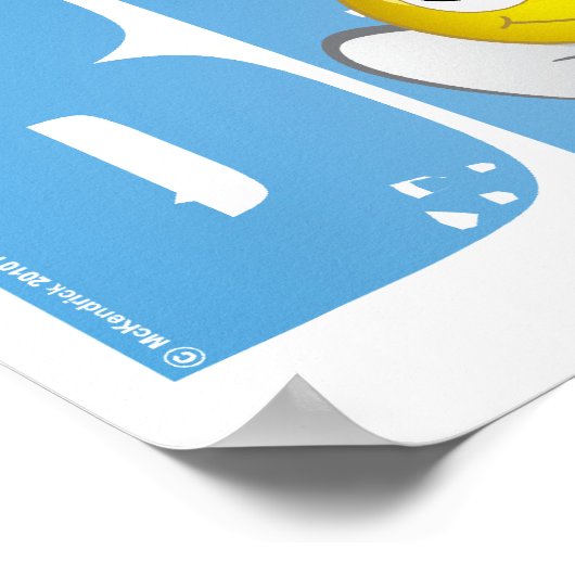 Sla de bijen op poster (Hoek)