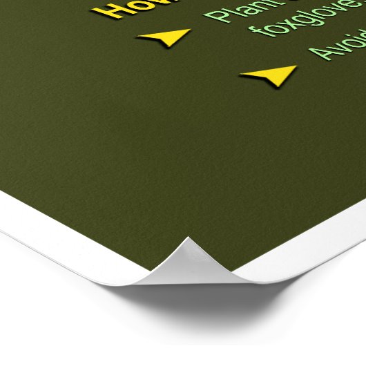 Sla de bijen op -  Poster (Hoek)