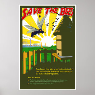 Sla de bijen op -  Poster