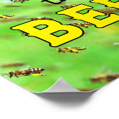 Sla de bijen op poster (Hoek)