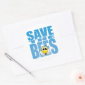 Sla de bijen op ronde sticker (Envelop)
