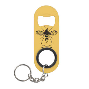 Sla de bijen op sleutelhanger flessenopener