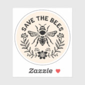 Sla de bijen op sticker (Vel)