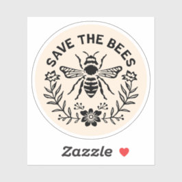 Sla de bijen op sticker