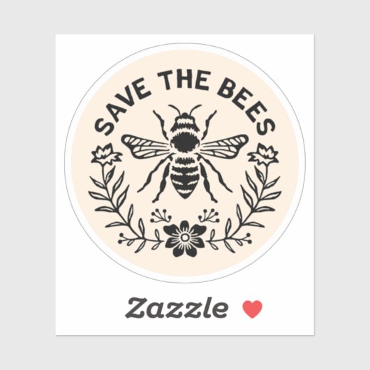 Sla de bijen op sticker (Vel)