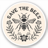 Sla de bijen op sticker (Voorkant)