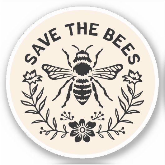 Sla de bijen op sticker (Voorkant)