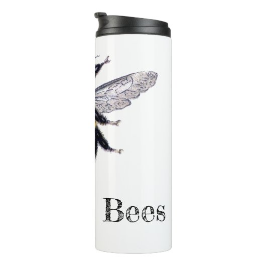Sla de bijen op thermosbeker (Geroteerd rechts)