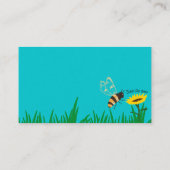 Sla de bijen op visitekaartje (Achterkant)