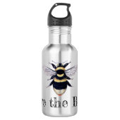 Sla de bijen op waterfles  (Voorkant)