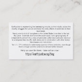 Sla de Bijen w / Tips over Hoe te helpen op Terug Visitekaartje (Achterkant)