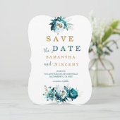 Sla de Blauwgroen datum en Gouden kaart op (Staand voorkant)