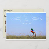 Sla de blik op de 5-x7 postkaart op datum op save the date (Voorkant / Achterkant)