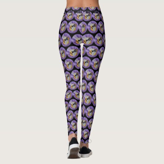 Sla de bloembollen Leggings voor aangepaste bijen  (Achterkant)