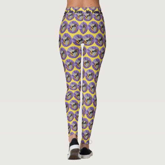 Sla de bloembollen Leggings voor aangepaste bijen  (Achterkant)