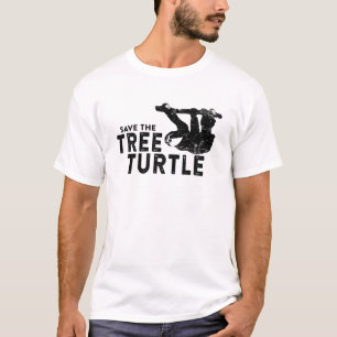 Sla de boomschildpad op t-shirt