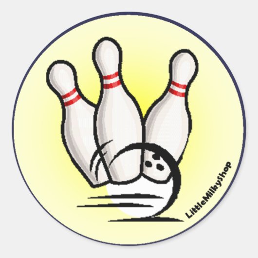 Sla de Bowling Pins Sticker (Voorkant)