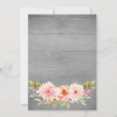 Sla de dahlia-bloemen van de dahlia-datumkaart op save the date (Achterkant)