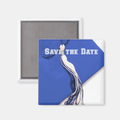 Sla de Date Afstuderen Square Magnet op (Voorkant / Achterkant)