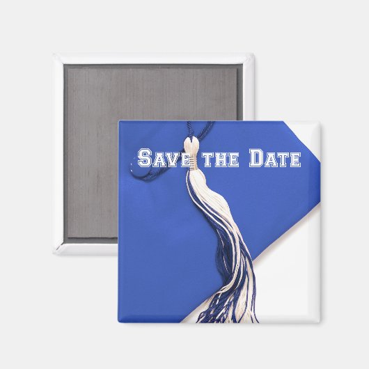 Sla de Date Afstuderen Square Magnet op (Voorkant / Achterkant)
