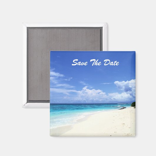 Sla de Date Beach Magnet op (Voorkant / Achterkant)