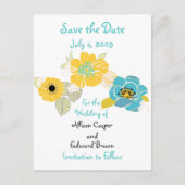 Sla de Date briefkaarten bloemen coole kleuren com (Voorkant)