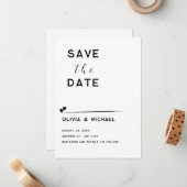 Sla de Date Flat Note-Kaart op Notitiekaartje (Voorkant / Achterkant in situ)