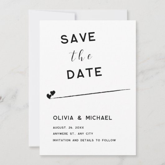 Sla de Date Flat Note-Kaart op Notitiekaartje (Voorkant)