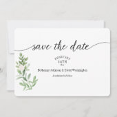 Sla de Date Kaart Blush Waterverf op (Voorkant)