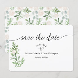 Sla de Date Kaart Blush Waterverf op