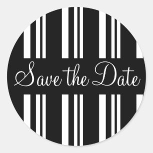 Sla de Date Stripes Envelope Sticker Seal op