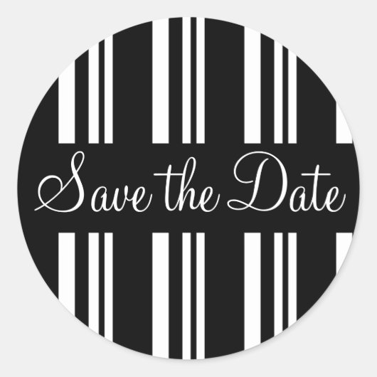 Sla de Date Stripes Envelope Sticker Seal op (Voorkant)