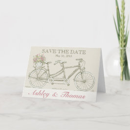 Sla de Date  Tandem Bicycle op Aankondiging