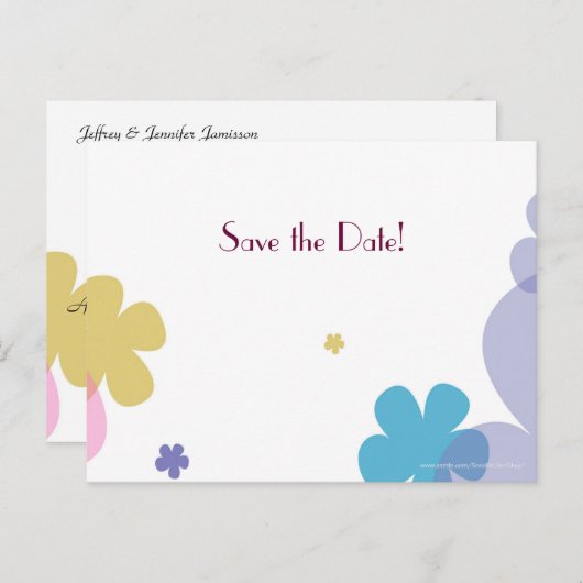 Sla de datum 25e Jubileum Party Briefkaart (Voorkant / Achterkant)