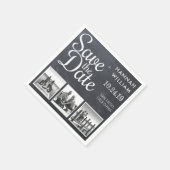 Sla de datum 3 foto schoolbord servet (Hoek)