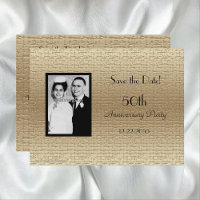 Sla de datum 50e Jubileum fotouitnodiging op