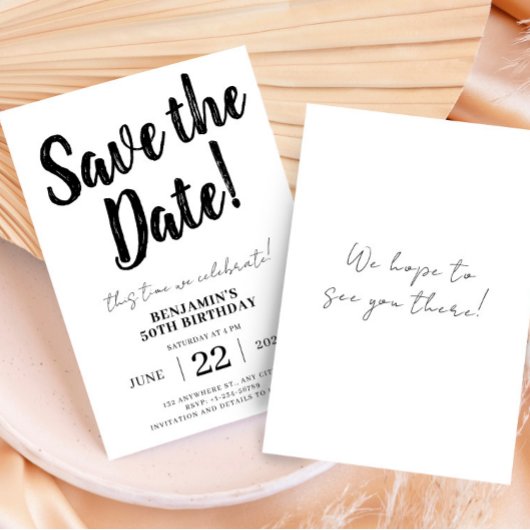 Sla de datum 50e verjaardag op kaart