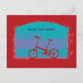 Sla de datum 50e verjaardag partij Briefkaart Fiet (Voorkant)