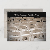 Sla de datum 50ste verjaardagsfeestje op aankondigingskaart (Voorkant / Achterkant)