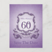 Sla de datum 60e verjaardag Gepersonaliseerd Brief Aankondigingskaart (Voorkant)