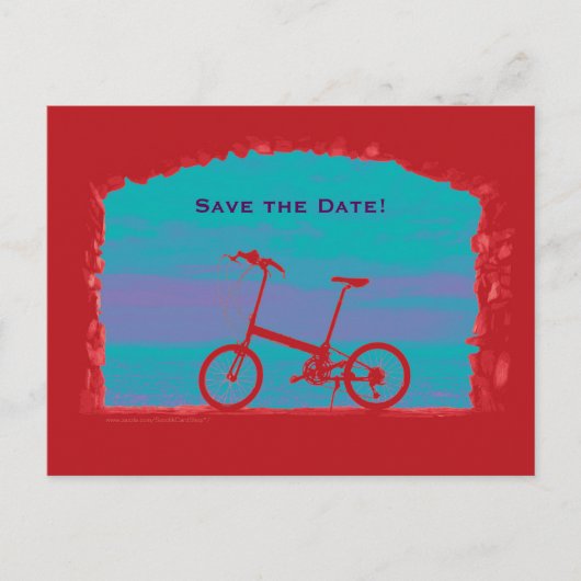 Sla de datum 60e verjaardag partij Briefkaart Fiet (Voorkant)