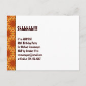 Sla de datum 70e verrassing Verjaardag Goud Aankondigingskaart (Achterkant)