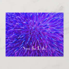 Sla de datum 90ste verjaardagsfeestje op, Paarse A Aankondigingskaart