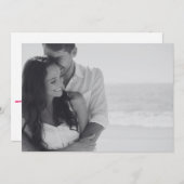 Sla de datum aangepaste foto en tekst op save the date (Voorkant / Achterkant)