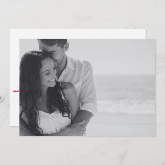 Sla de datum aangepaste foto en tekst op save the date