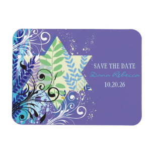 Sla de DATUM ABSTRACT FLORAL STAR Bat Mitzvah Magneet